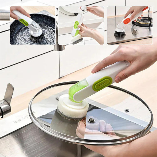 Kitchen Bathroom Toilet Cleaning Magic Brush Glass Wall Cleaning Bath Brush  Handle Cleaning Rag Ceramic Window Slot Clean Brush Kitchen Gadgets -EPROLO